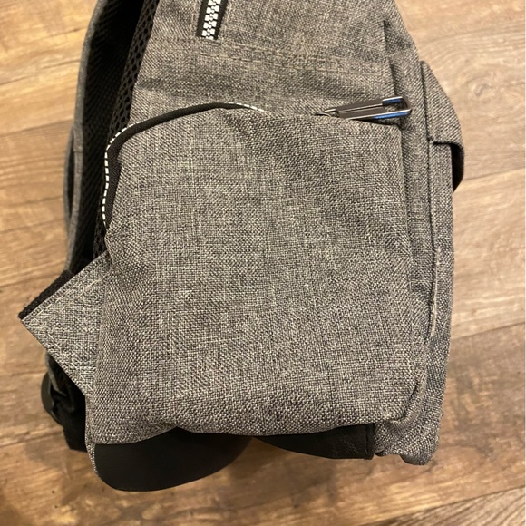 Unisex Grey Backpack - Picture 4 of 9